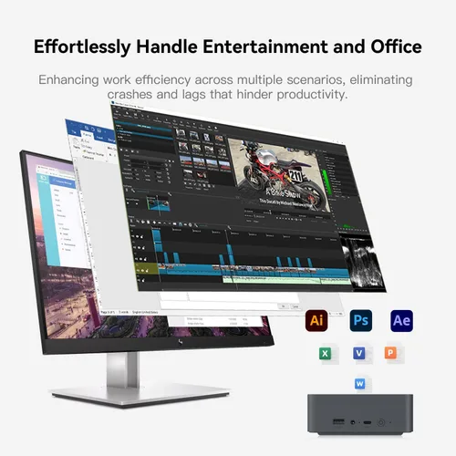 Miniatura 7 de Mini PC Beelink EQR5 con AMD Ryzen 5 Pro 5650U (6C/12T, hasta 4.2 GHz), 16 GB DDR4, 500 GB SSD PCIE3.0, Mini Computadora con Dual LAN, Soporta