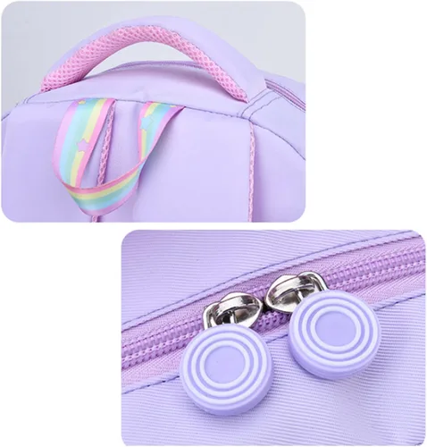 Miniatura 5 de Mochila de unicornio linda mochila para laptop, bolsas de viaje ligeras y duraderas, Azul Patchwork, S