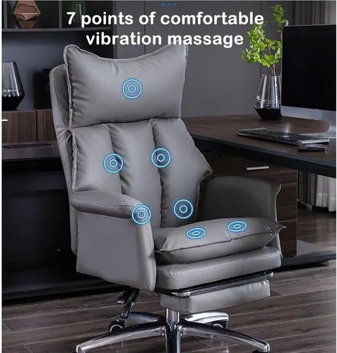 Miniatura 3 de High Back Ergonomic Office Chair with Extendable Footrest Adjustable Headrest and Lumbar Support Computer Gaming Desk Chair Quiet Rubber Wheels for