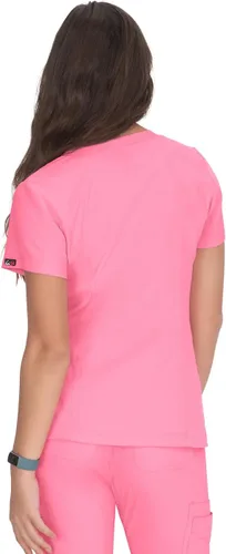Miniatura 2 de KOI Lite Serenity - Camisa médica con cuello con cremallera de 4 bolsillos para mujer