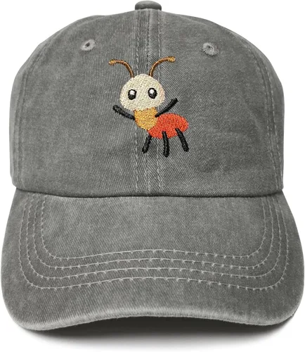 Miniatura 34 de Gorras de béisbol bordadas con animales para niño y niña