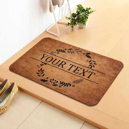 Miniatura 6 de Livole Tapete personalizado para puerta delantera, tapete de bienvenida personalizado con nombre de la familia, para interiores y exteriores