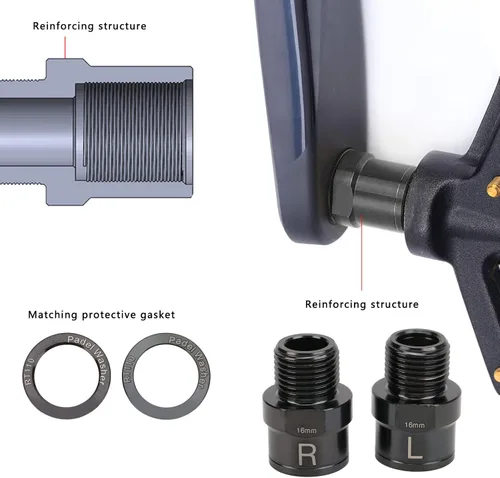 Miniatura 7 de Extensor de pedal, pedal de aleación de 0.630 in/0.6 pulgadas, eje de extensión universal para bicicletas de montaña, bicicletas de carretera BMX
