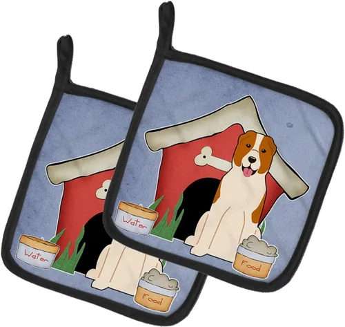 Miniatura 85 de Caroline's Treasures BB2894PTHD Dog House Collection Chow Chow Chow - Par de soportes para ollas, 7.5HX7.5W, multicolor 4-Azul