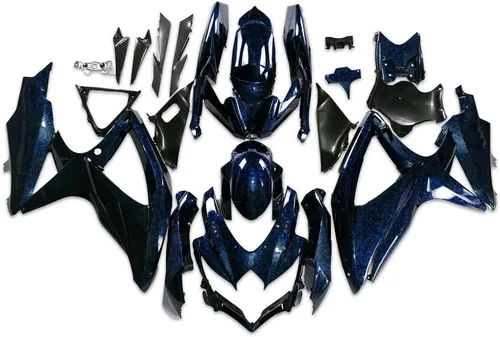 Miniatura 35 de Carenado de carrocería de plástico plateado blanco negro apto para Suzuki 2008 2009 2010 GSXR 600 750 inyección ABS nuevo Aftermarket Kit de marco