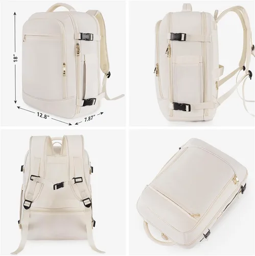 Miniatura 2 de Rinlist Mochila de viaje grande para hombres y mujeres, mochila de transporte aprobada por la aerolínea TSA, mochila de transporte informal de 40 L