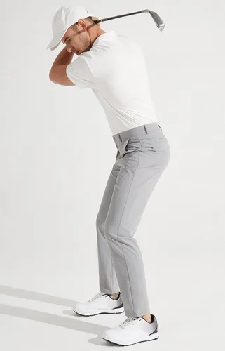Miniatura 6 de Libin Pantalones de golf para hombre, elásticos, de 30 a 32 pulgadas, de secado rápido, ligeros, casuales, cómodos, con bolsillos