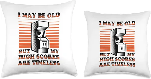 Miniatura 3 de Video Game Player Retro Gamer Gaming Classic 80s Arcade Game Throw Pillow