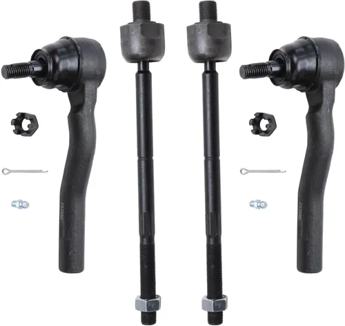 Miniatura 55 de Detroit Axle - 4 barras de acoplamiento delanteras para Kia Forte Koup 14-17, 14-18 Forte Forte5, 4 extremos de barra de acoplamiento exteriores e