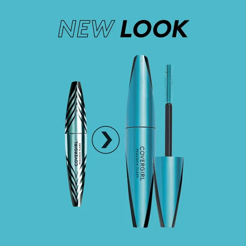 Miniatura 2 de COVERGIRL Máscara Peacock Flare, negro azabache, 0.3 onzas (el embalaje puede variar)