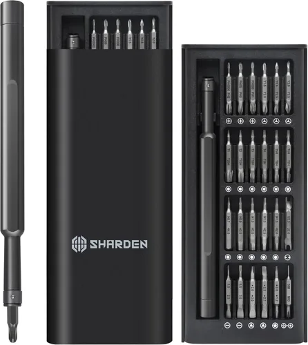 Miniatura 7 de SHARDEN Juego de destornilladores pequeños, juego de destornilladores 31 en 1 con Torx, Phillips, cabeza plana, mini kit de herramientas