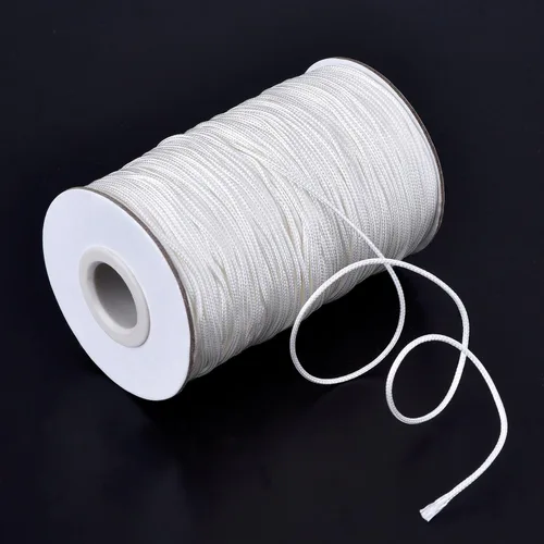 Miniatura 5 de Outus - Cuerda de repuesto para persianas enrollables, 109 yardas, cable trenzado de 0.055 in para persianas de aluminio, plantas de jardinería