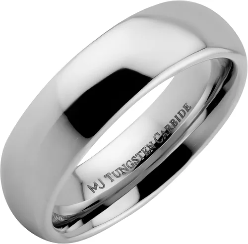 Miniatura 12 de Anillo de boda clásico de carburo de tungsteno de 0.079 in a 0.394 in