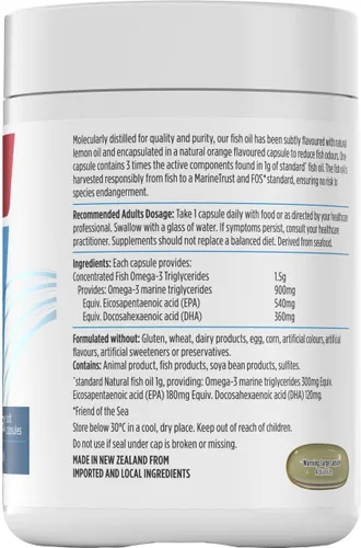 Miniatura 2 de Nutra-Life Omega 3 Triple Fuerza Sin Olor 150 Cápsulas