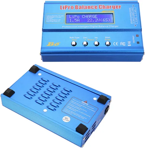 Miniatura 6 de Fafeicy B6 80W Digital LCD RC Balance Charger Discharger for LiPo NiMH Battery (Without Plug)