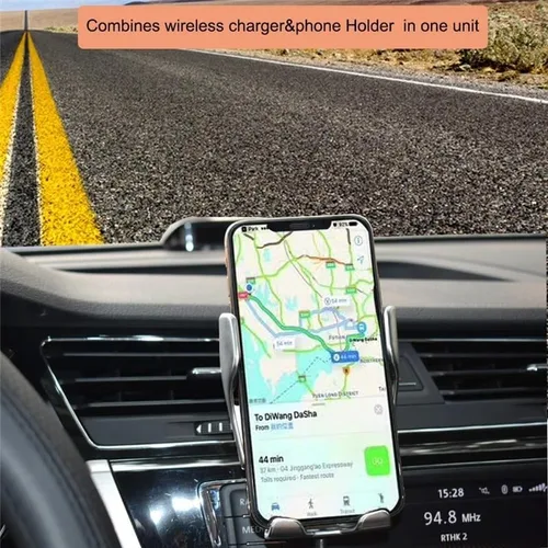Miniatura 5 de Sujeción automática 10W Cargador inalámbrico para coche Soporte de teléfono de ventilación de aire para iPhone 13 Huawei Samsung Xiaomi Soporte