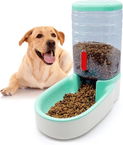 Miniatura 10 de kathson Comedero automático para gatos de 1 galón con gravedad, dispensador de comida para perros, gran capacidad, cuenco de comida para mascotas