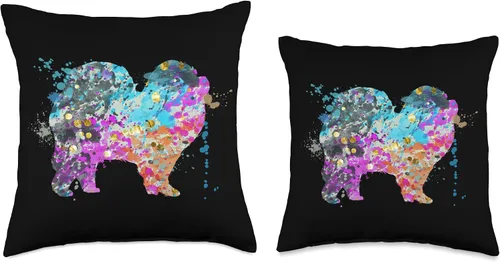 Miniatura 3 de Colorful Chow Chow Lover Dog Chow Chows Throw Pillow