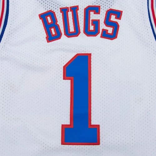 Miniatura 2 de Camiseta de baloncesto para hombre #1#10#! 13 Bugs Lola Taz Tweety Space Movie Jersey Camisas BlancoNegro S-XXL, Blanco