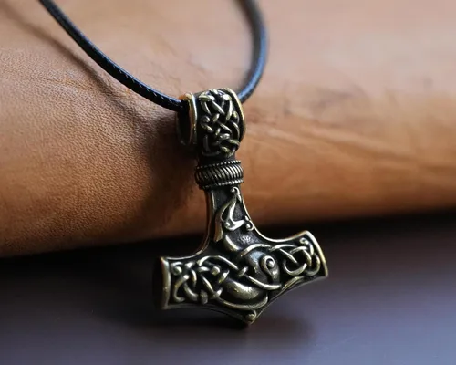 Miniatura 136 de Baldur Jewelry - Collar de martillo Thors Mjölnir - Colgante de martillo de Thor nórdico vikingo joyería vikingo - Collar Thor - Regalos Thor
