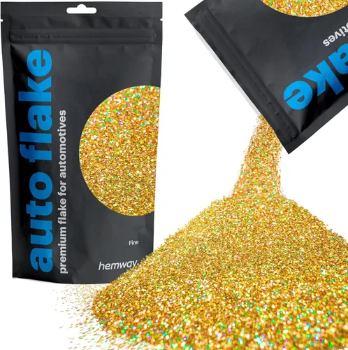 Miniatura 10 de Hemway Auto Flake Glitter FINE 1/64" 0.015" 0.4mm 375 micras Aditivo de Pintura en Hojuelas Metálicas 100g para uso con Pintura en Aerosol para Azul