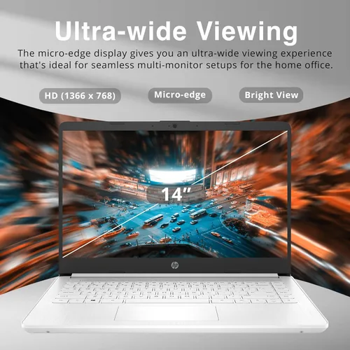 Miniatura 3 de HP Stream Laptop HD de 14 pulgadas, procesador Intel Celeron N4120, 4 GB de RAM, 64 GB eMMC, gráficos Intel UHD, cámara web de 720p, WiFi, HDMI