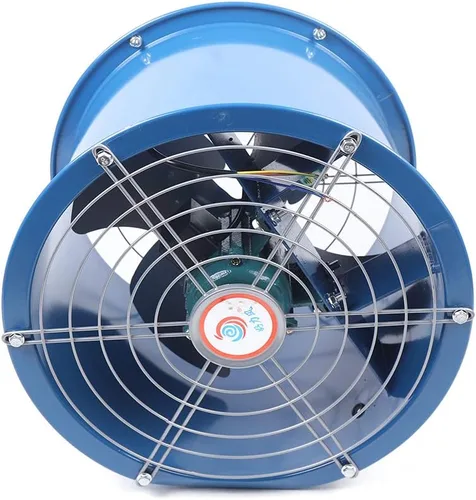 Ventilador de tubo cilíndrico de 10 pulgadas y 110 V, ventiladores de escape axiales portátiles de tubo de 180 W, ventilador de tubo axial de