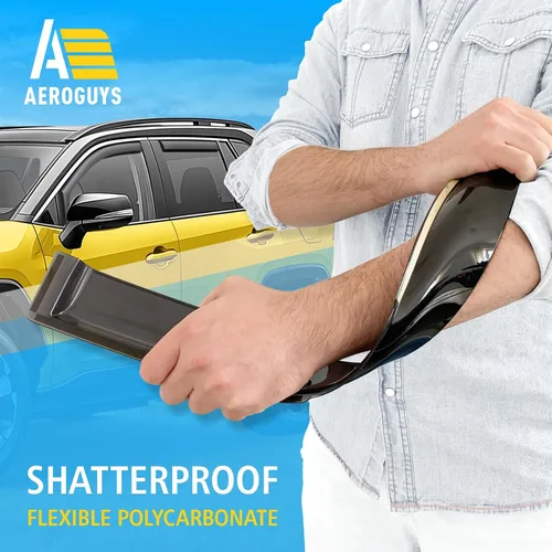 Miniatura 4 de Deflectores de ventana extra duraderos en el canal, protectores de lluvia aptos para Toyota RAV4 2019-2025, viseras solares, ventilación de viento