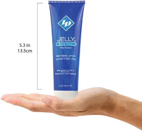 Miniatura 3 de ID Jelly Gel lubricante personal a base de agua, fabricado en Estados Unidos por ID Lubricants para un lubricante más grueso que se mantiene donde