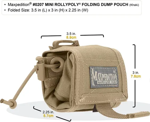 Miniatura 3 de Maxpedition Rollypoly MM bolsa para desechos plegable., Verde, talla única