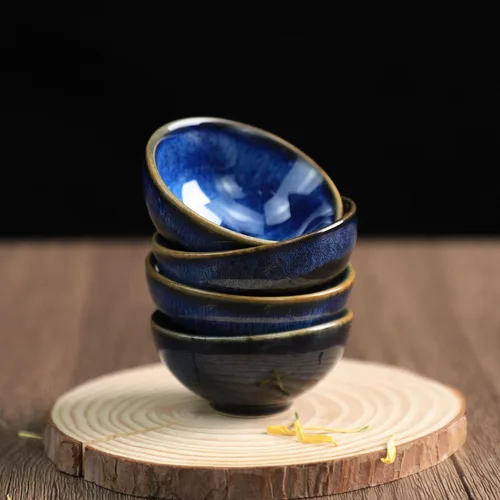 Miniatura 5 de Sizikato El juego de sake de porcelana de cerámica de 5 piezas incluye 1 botella de sake y 4 tazas de sake