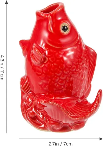 Miniatura 2 de Yardwe Fuente de pescado de carpa, escupidora, fuente de peces de carpa, escupidora, canalón, extensión de bajante, extensor de carpa decorativo