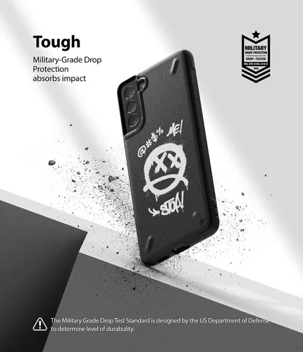 Miniatura 4 de Ringke Onyx Design - Funda compatible con Galaxy S21 Plus, TPU resistente y duradero, a prueba de golpes, con parte trasera de serigrafía, graffiti