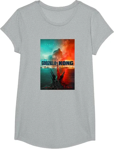 Miniatura 48 de Godzilla vs Kong - Camiseta oficial con póster, Negro
