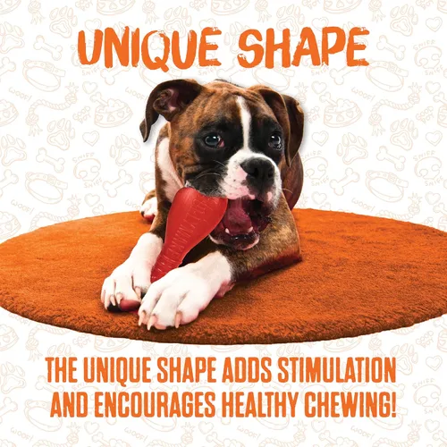 Miniatura 5 de BULLYMAKE Green Tough - Juguete de herradura masticable para perros, juguetes duraderos de nailon para perros masticadores agresivos, estimulantes