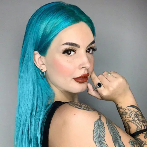 Miniatura 2 de MANIC PANIC Paquete de tinte para el cabello turquesa atómico con tinte para el cabello azul vudú
