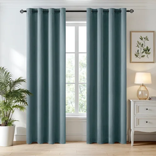 Miniatura 35 de MIULEE Cortinas opacas para dormitorio o sala de estar, juego de 2 paneles de cortina para ventana con aislamiento térmico y bloqueo de luz