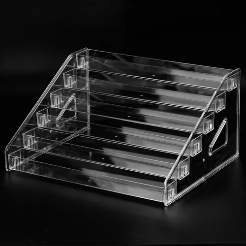 Miniatura 11 de SUTOKAKA Organizador de exhibición de esmalte de uñas, soporte para lentes de acrílico transparente, estante de almacenamiento de aceite esencial