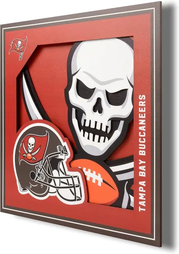 Miniatura 27 de YouTheFan Arte de pared de la serie de logotipos 3D con licencia oficial de la NFL, hecho de múltiples capas, listo para colgar en la pared, diseño