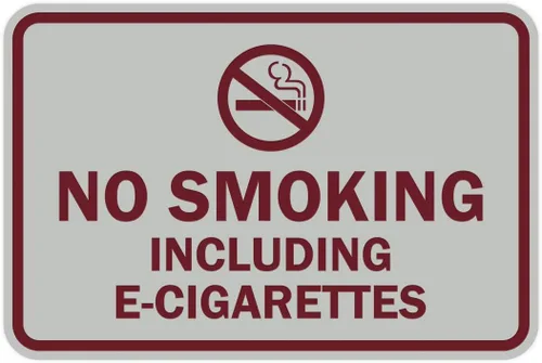 Miniatura 10 de Signs ByLITA Clásico enmarcado no fumar incluyendo cigarrillos electrónicos (oro negro) - mediano Negro Oro