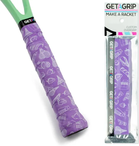 Miniatura 36 de Get A Grip - Grip personalizado para raqueta de tenis - Agarre antideslizante/de secado rápido para tenis - Grip precortado para raqueta de Pack