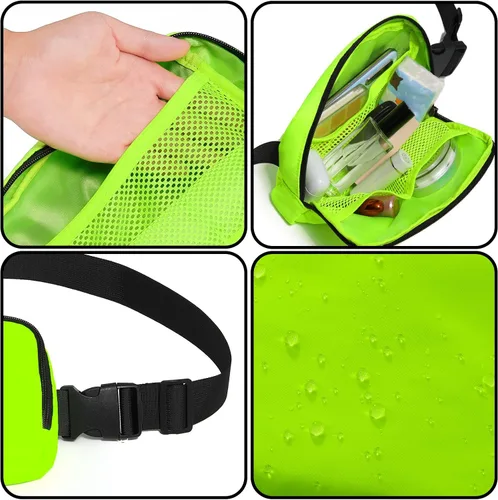 Miniatura 65 de Riñonera, bolsa para cinturón, correa ajustable ajustable de 40 pulgadas, para mujeres y hombres
