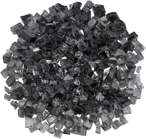 Miniatura 18 de American Fireglass vidrio refractario para fuego, con vidrio para hogar y vidrio para fuego de hoyo, 10 libras, Bronce