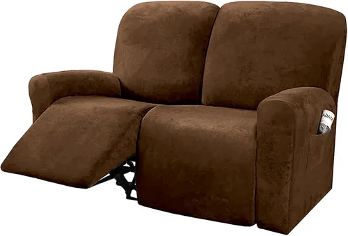 Miniatura 12 de NORTHERN BROTHERS Fundas para sillas reclinables, fundas elásticas para sofá reclinable, fundas de terciopelo para silla Lazy Boy, funda de sofá