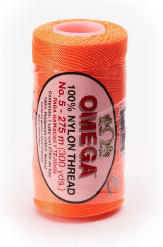 Miniatura 31 de Nylon NO.5 by Omega - Cuerda fuerte 100% nailon para ganchillo fino y manualidades - Color: 04 amarillo claro