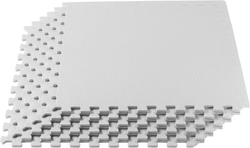 Miniatura 17 de We Sell Mats 3/8" Thick Multipurpose EVA Foam Exercise Floor Mat, Interlocking Tiles, Anti-Fatigue for Home or Gym Azul