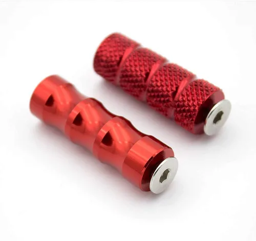 Miniatura 11 de Estriberas de freno para palanca de cambios de motocicleta con agujero de 0.236 in, pedal universal para retrasos, color negro