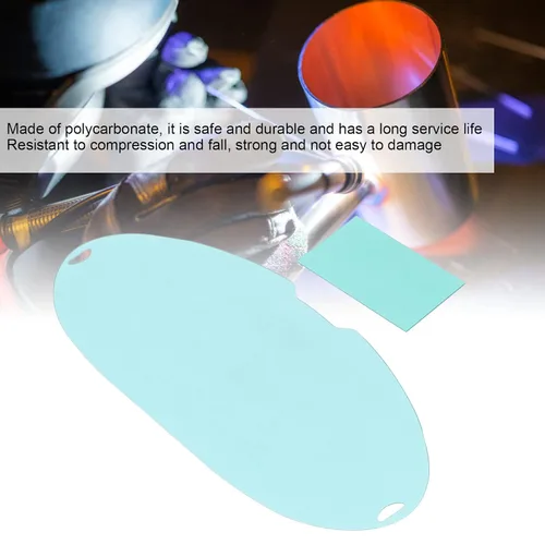 Miniatura 6 de 5 lentes de repuesto de pantalla de visión grande, casco de soldadura de repuesto con 3 pantallas exteriores redondas, 2 pantallas interiores