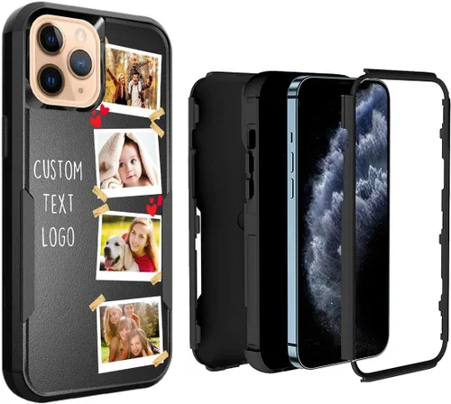 Miniatura 43 de Funda de fotos personalizada para iPhone 11 Apple Phone Plaid Collage - Imagen personalizada para hacer fotos en 3 híbridos gruesos resistentes
