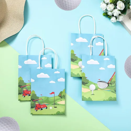 Miniatura 6 de Sinmoe 36 bolsas de regalo de fiesta de golf, golosinas para dulces, decoraciones temáticas de golf, regalos de fiesta de cumpleaños, bolsas